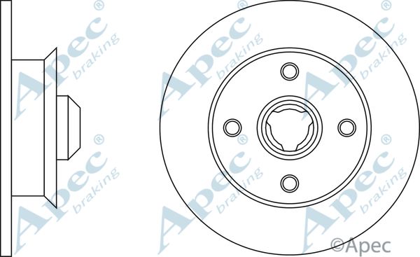 APEC BRAKING Jarrulevy DSK2932